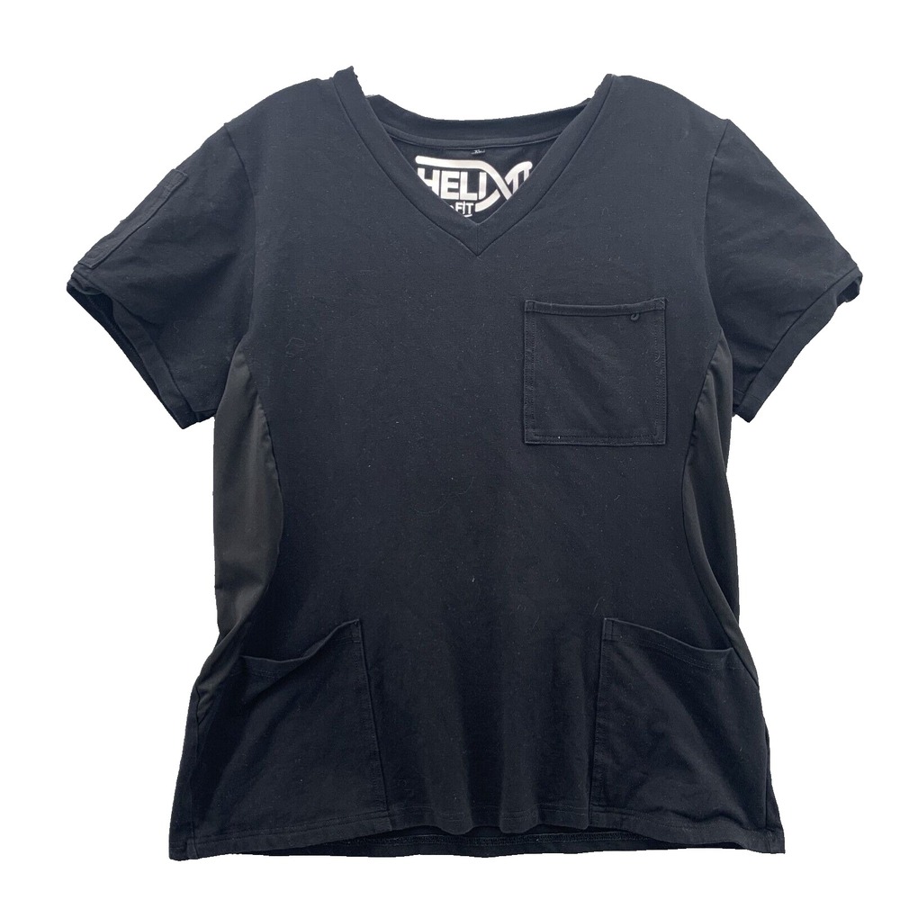 Helix Benefit Scrub Top Women's XL V-Neck Medical Uniform Workwear Professional‎